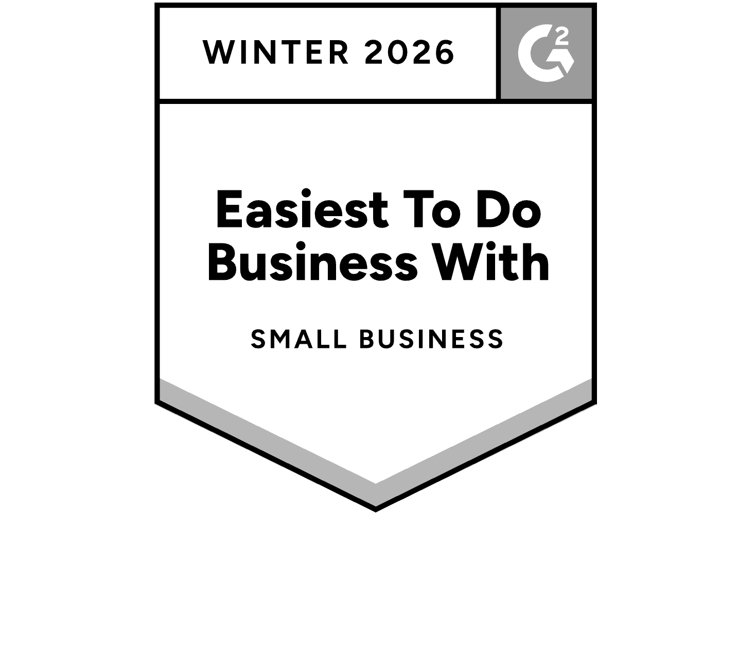 G2 easiest to so business with badge