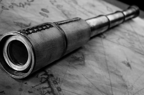 Historic Monocular on top of map