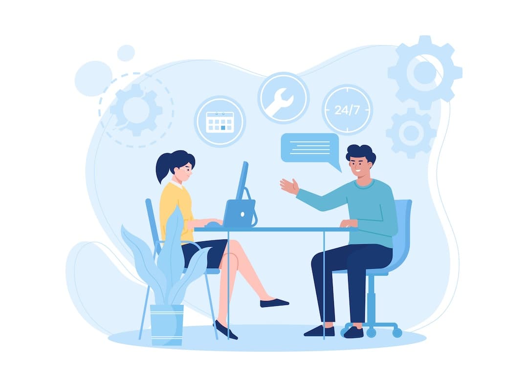 Two professionals reviewing legal documents