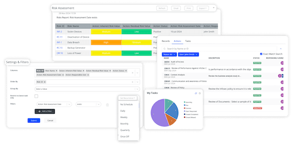 Some of the workflows and reports available with CertCrowd