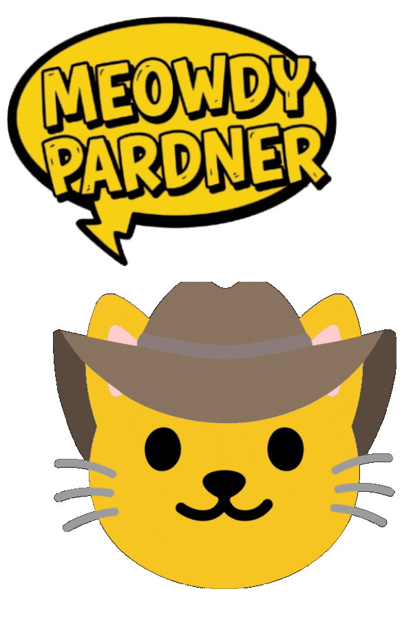 CertCrowd cowboy cay saying 'Meowdy Partner'