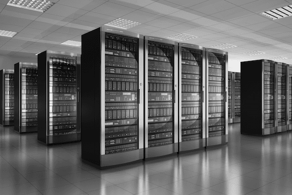 Room full of servers, also known as a server roomImage | Featured Image for the NIST Cybersecurity Framework service page.