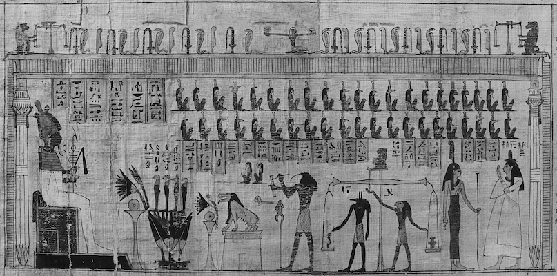 Egyptian hieroglyphs/papyrus writing