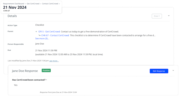 Details of a Task in CertCrowd