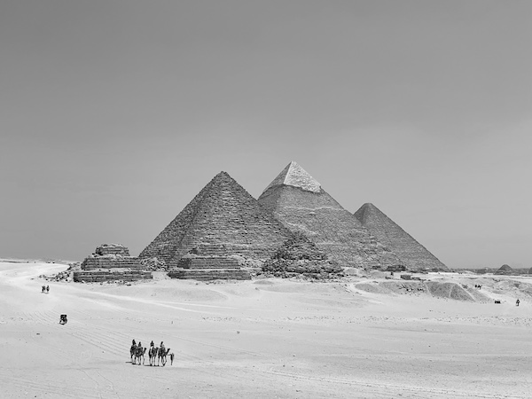 Giza Pyramids from a distance