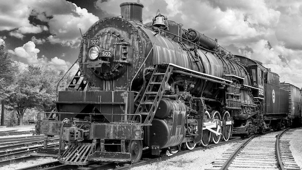 A historic steam train